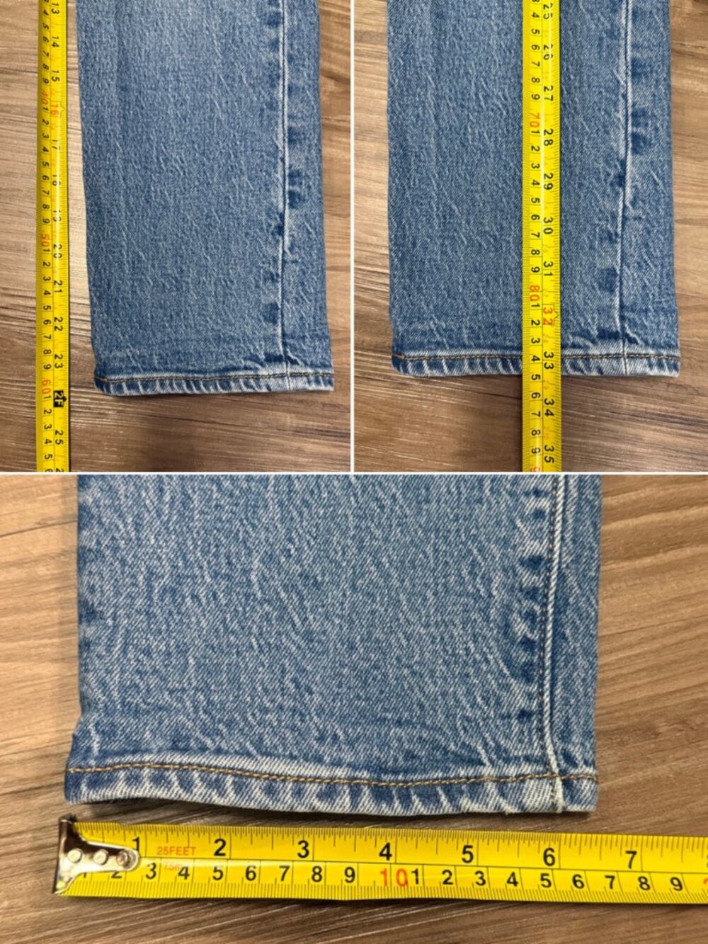 Levi’s Premium Wedgie Straight Ankle Jeans 25 Jive Sound $98 - Picture 9 of 12